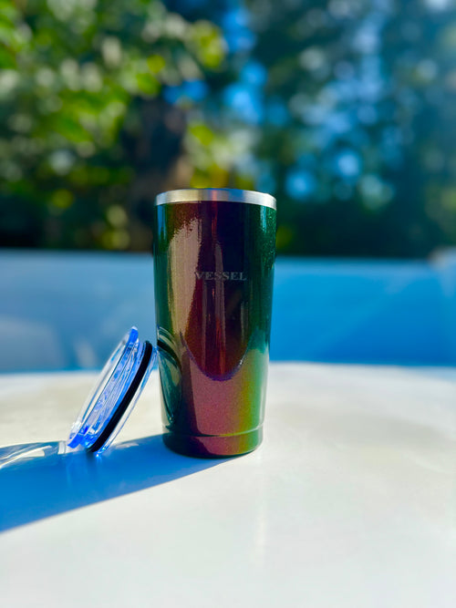 Tumbler Camaleòn Vessel Imperial 20 onz Irisdicente
