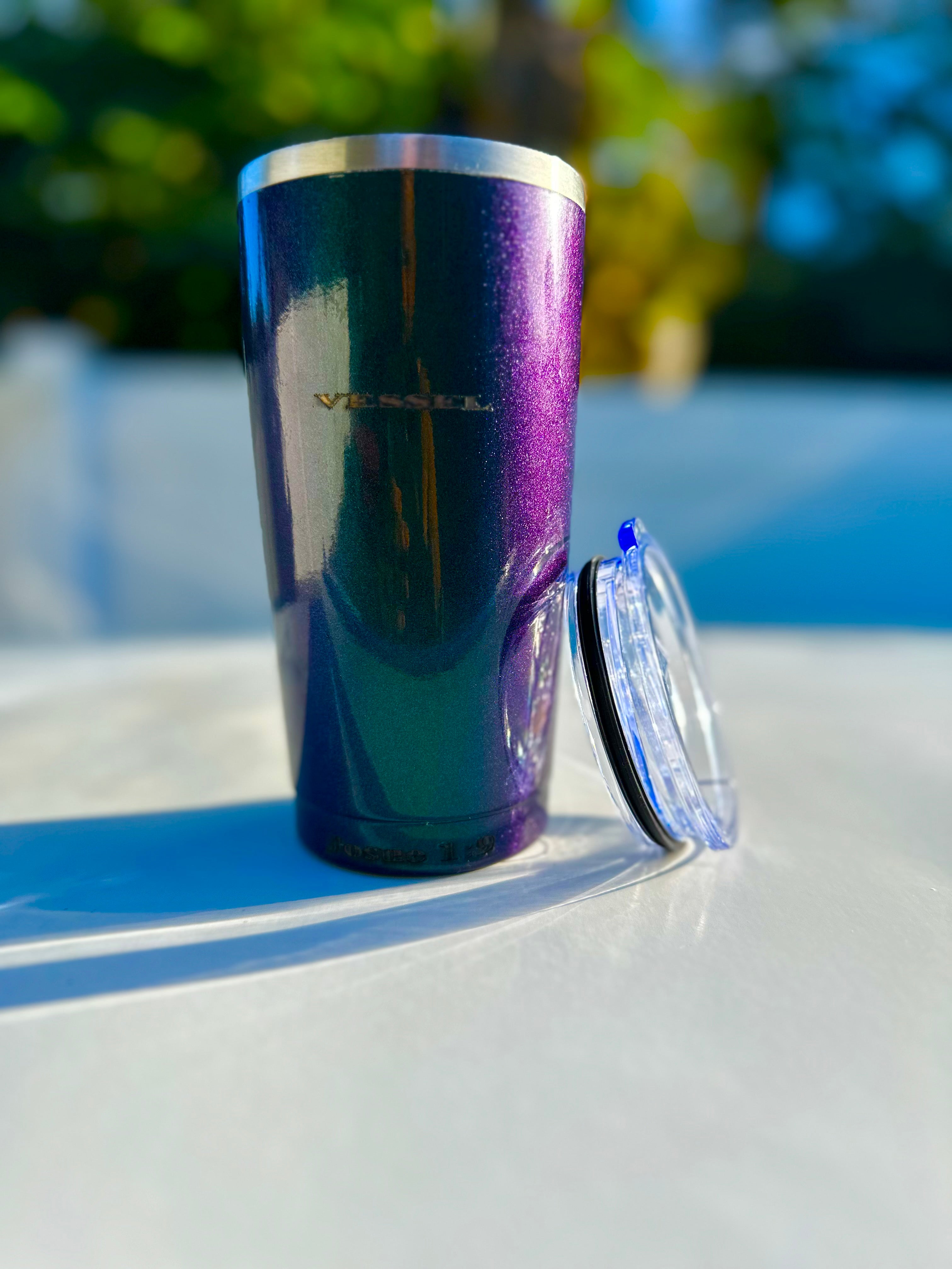 Tumbler Camaleòn Vessel Esmerald 20 onz Iridiscente