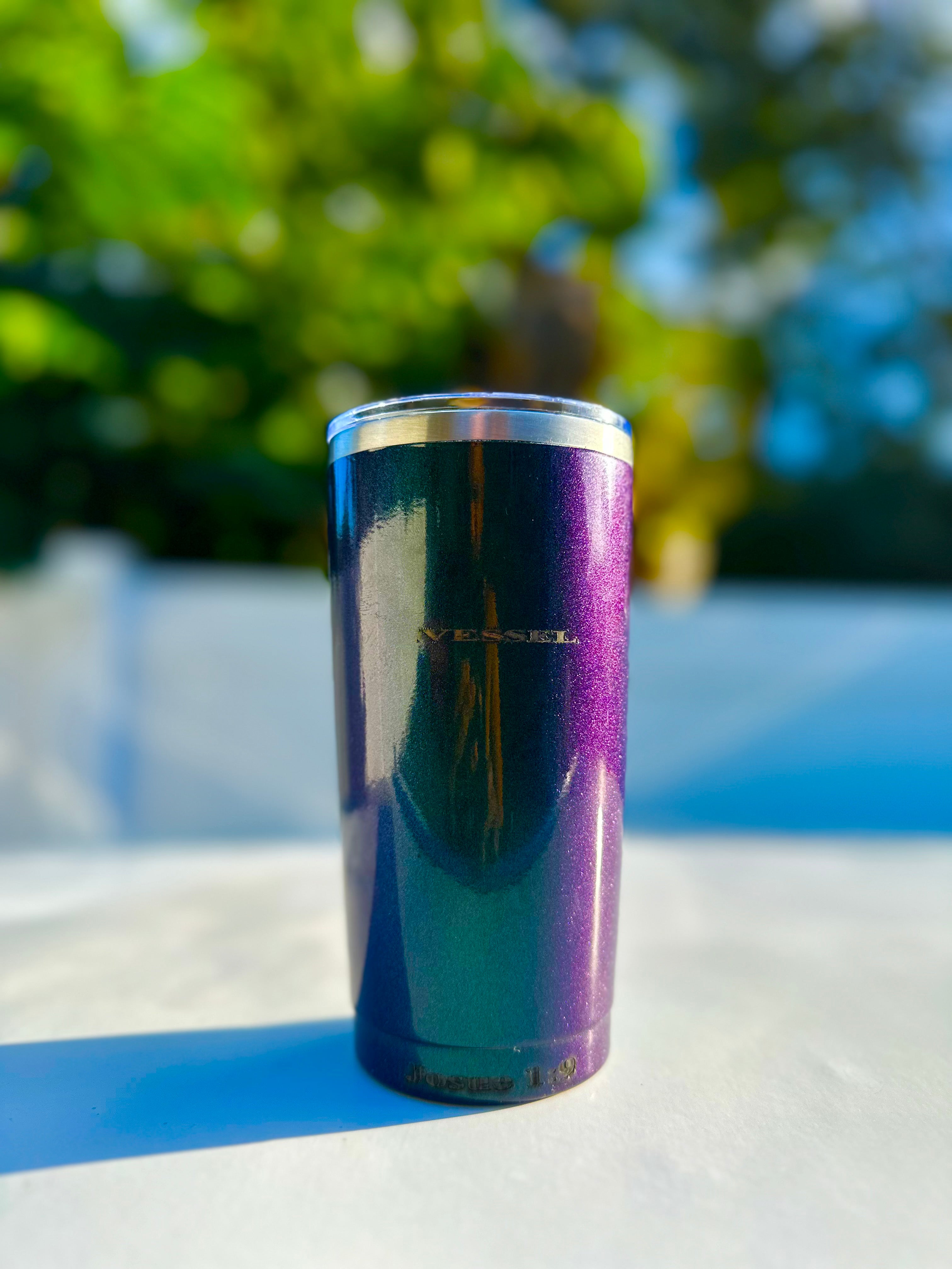 Tumbler Camaleòn Vessel Esmerald 20 onz Iridiscente