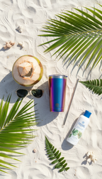 Flat lay composition