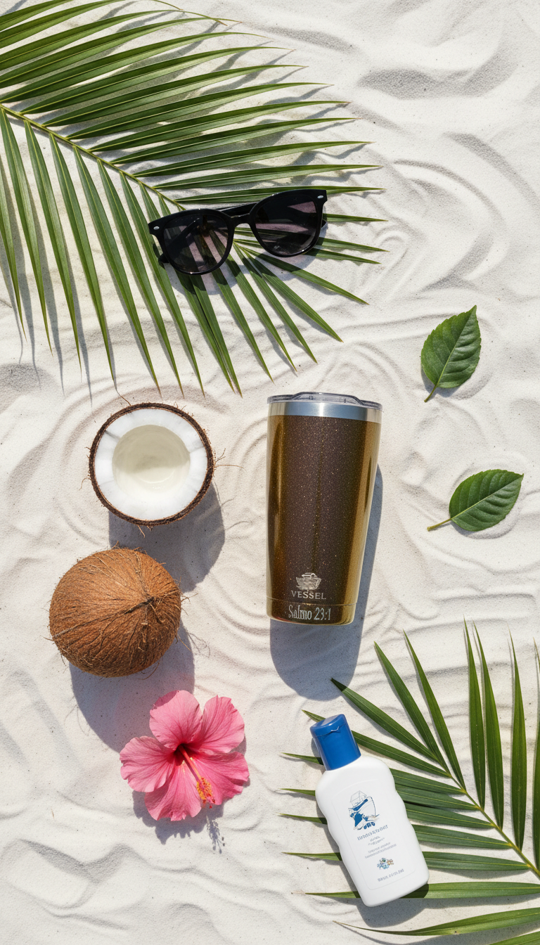 Flat lay composition