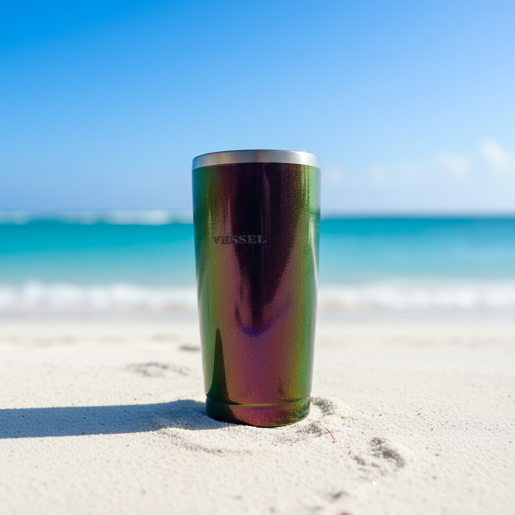 Tumbler en playa de Puerto Rico