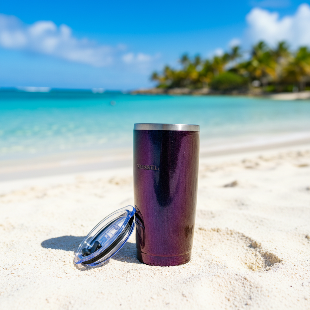 Tumbler en playa de Puerto Rico