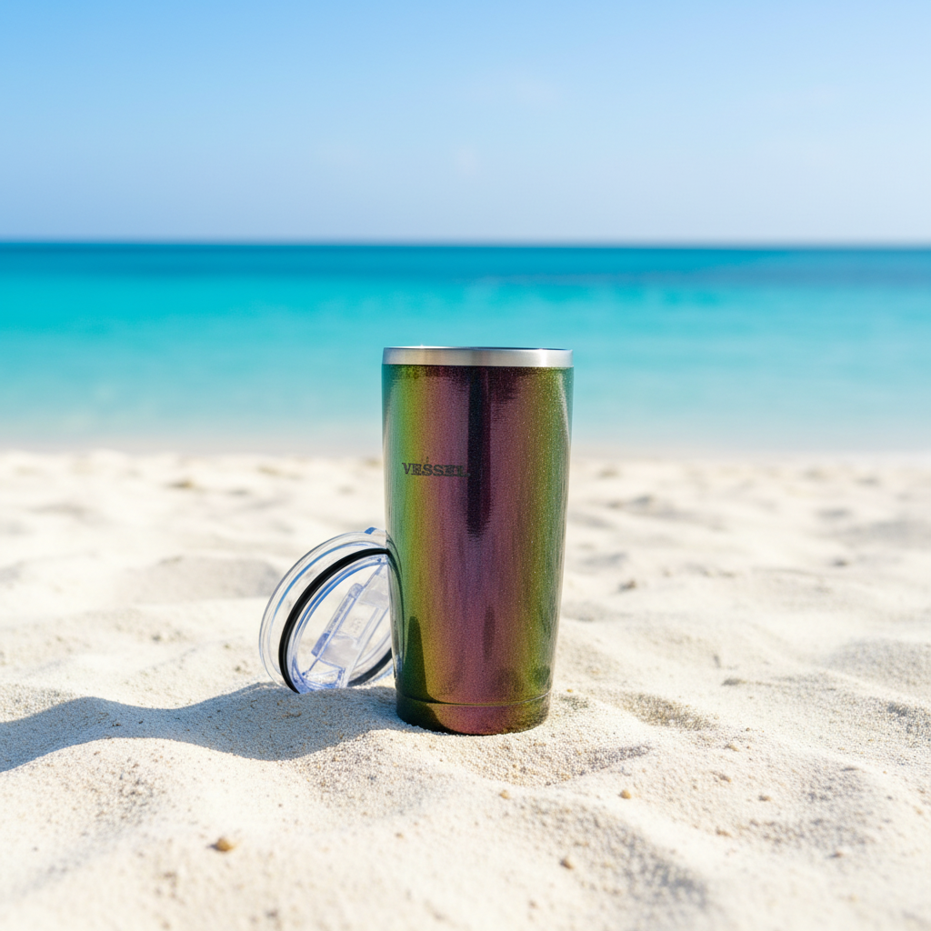 Tumbler en playa de Puerto Rico